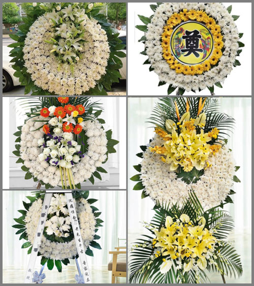 河南南阳新野县王集镇东元村花圈速递